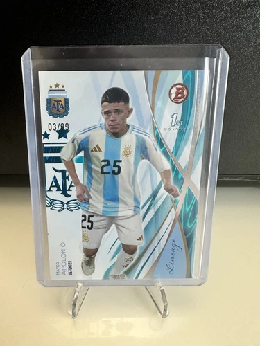 VERY RARE TOPPS ARGENTINA LINEAGE 1ST BOWMAN MATEO APOLONIO LOW # 03/99