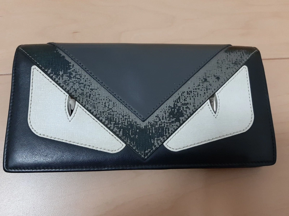 fendi monster long wallet