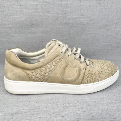 Salvatore Ferragamo Shoes Mens Size 7M Cult 4 Chalk Woven Suede Low Top Sneakers Low cut sneaker - Men | Ferragamo main image 2