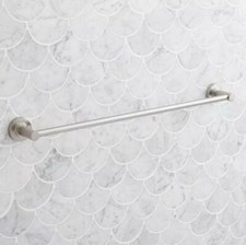 Signature Hardware Lexia 24" Towel Bar, Brushed Nickel