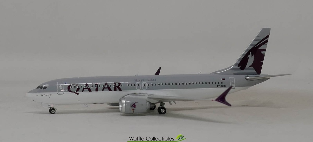 カタール航空 737MAX8 A7-BSC 1/400 1:400 Phoenix Models Qatar Airways B 737-8MAX A7-BSC 86814