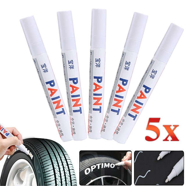 5PCS Motocycle Car Cool Tyre Tread Paint Marker Pen