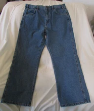 Men's "Rivet Supply" Size 36x30 (W35xL29.5) Blue, Rugged Denim Workwear, Jeans