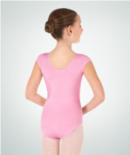 Body Wrappers BWC120 Light Pink Girl's 6X-7 Fits 4-6 Short Sleeve Leotard
