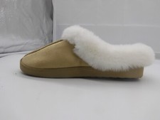 Cuddl Duds Furry Brown Slip On Slippers Women's Size 9/10