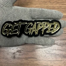 Get Gapped Grill Badge Emblem Gold Mirror Angry Agressive Racing Black GetGapped