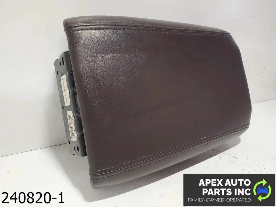 OEM 2008 Buick Enclave 3.6L Armrest Center Console Lid DARK BROWN - Image 3 of 4