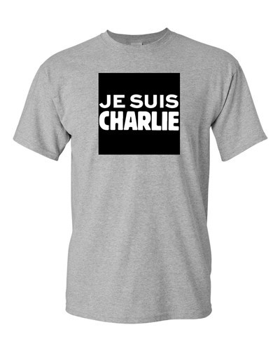 Je Suis Charlie France Freedom Bold Paris Protest Novelty DT Adult T-Shirt Tee - Picture 1 of 8
