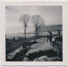 Orig. Foto Soldaten bei Panzersperren Tanksperren am Westwall 1940