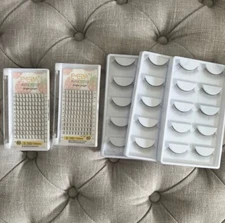 Premade Fans & Practice Lashes Bundle