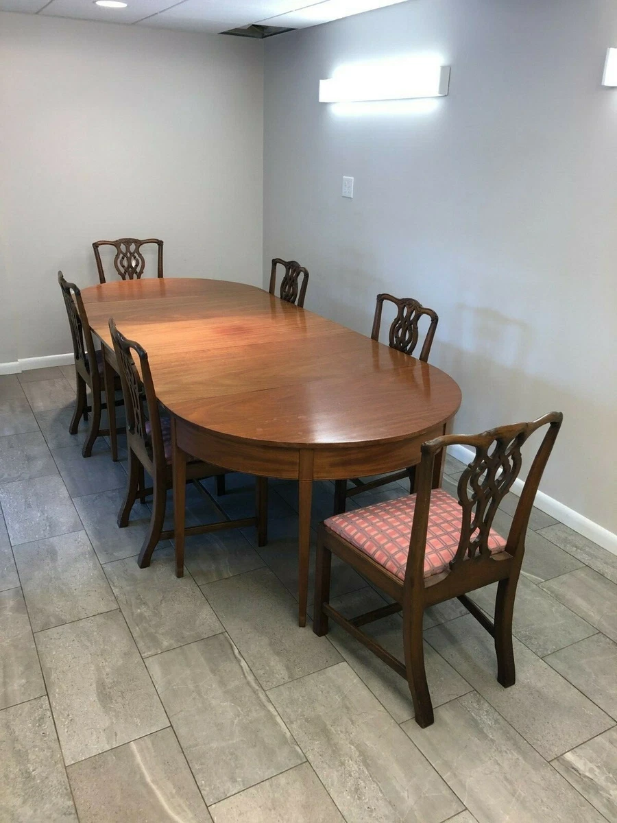 Mahogany antique dining table and chairs 19th century eBay