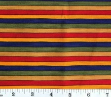 Christmas Stripes -Santa Clothes - Quilt Fabric - Fat Quarter