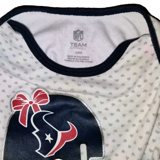 Support Your NFL Team Apparel Houston Texans Baby Girl One Piece Size 3-6 months — 第 2/3 张图片