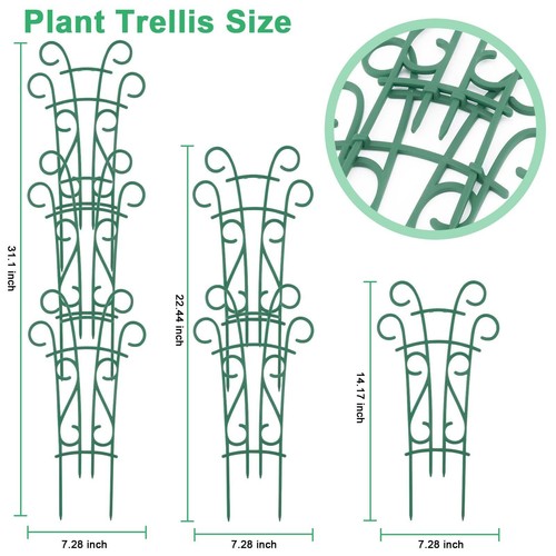 Indoor Plant Trellis for Climbing Plants 8 Pack Garden Trellis for Potted Pla... - Picture 2 of 7