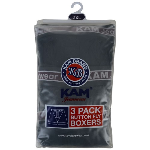 PACK DE TRES CALZONCILLOS BOXER DE ALGODÓN KAM 2XL A 8XL - Imagen 5 de 20