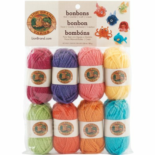 Lion Brand Yarn Company - Gomitoli Bonbons, colori accesi (D3u)