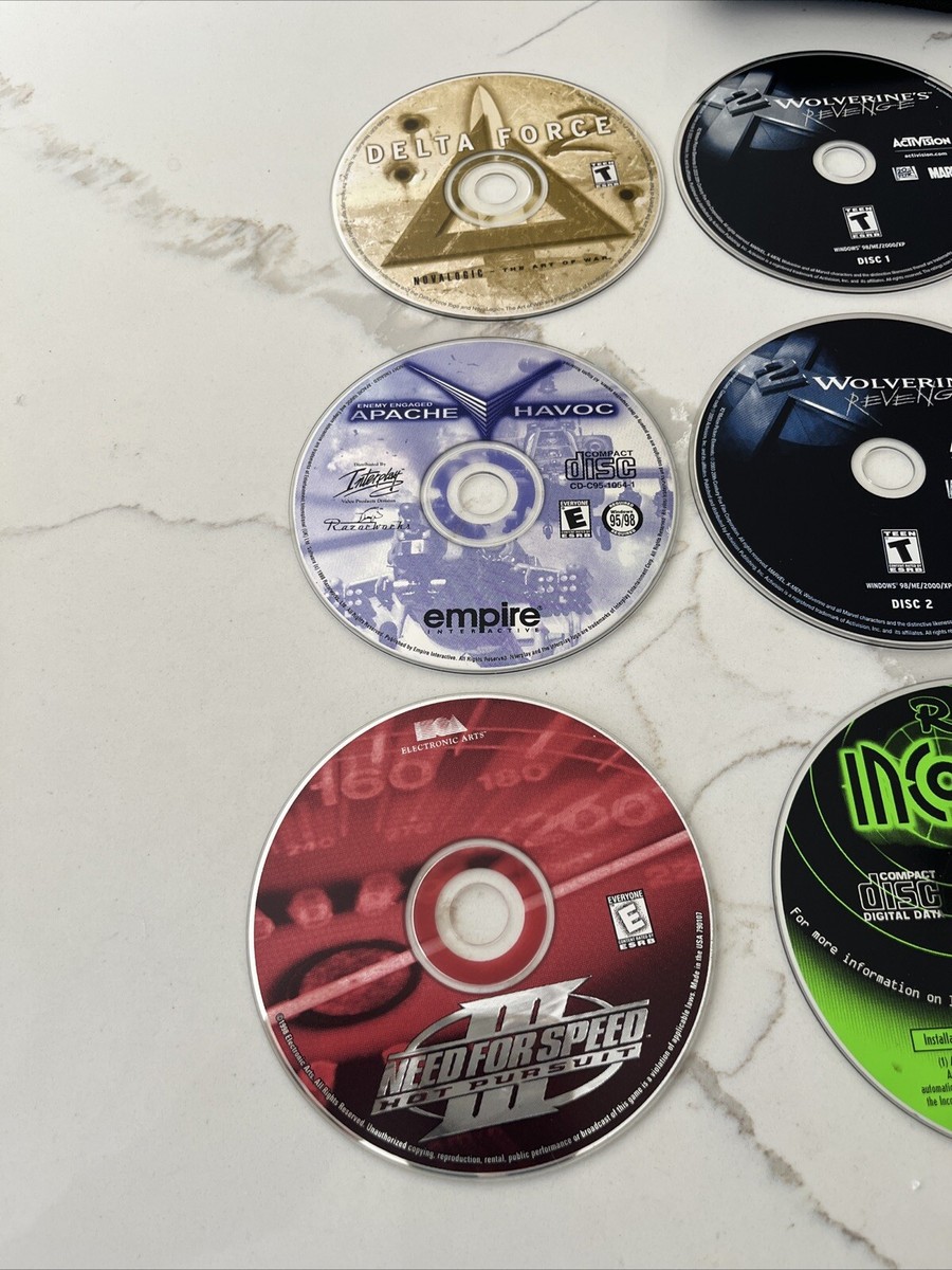PC Video Game Lot Computer CD-ROM Vintage Collection w/ Case