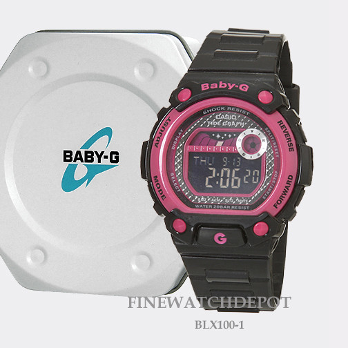 Blx 100 Tide Graph Baby G Authentic Casio Baby-G Women's BLX