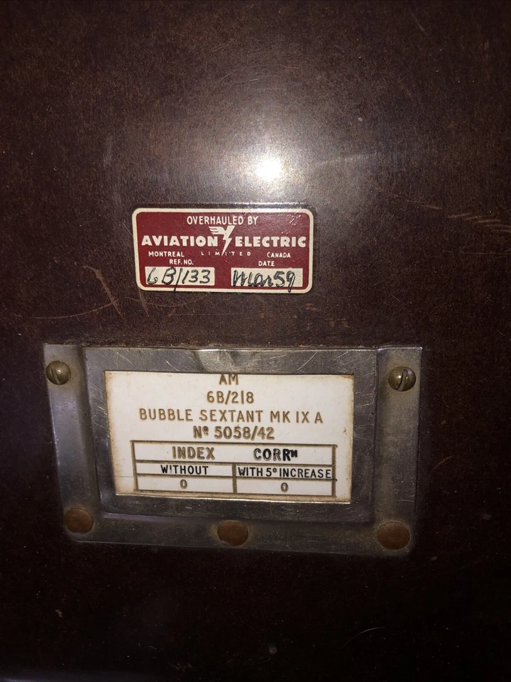 Antique AVIATION WW2 WWII Vintage Bubble Sextant MK 1XA Royal Air Force Navy - Image 3 of 4