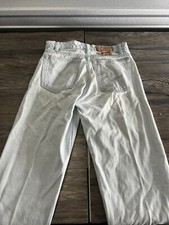 Vintage Levis Jeans Mens 29x34 White Red Tab USA Made Read !