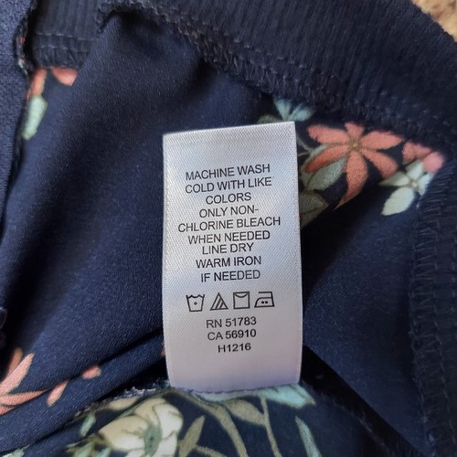 Maurices Jacket Womens Sz S Floral Print Full Zip Lightweight Sheer Navy Blue - Picture 4 of 11