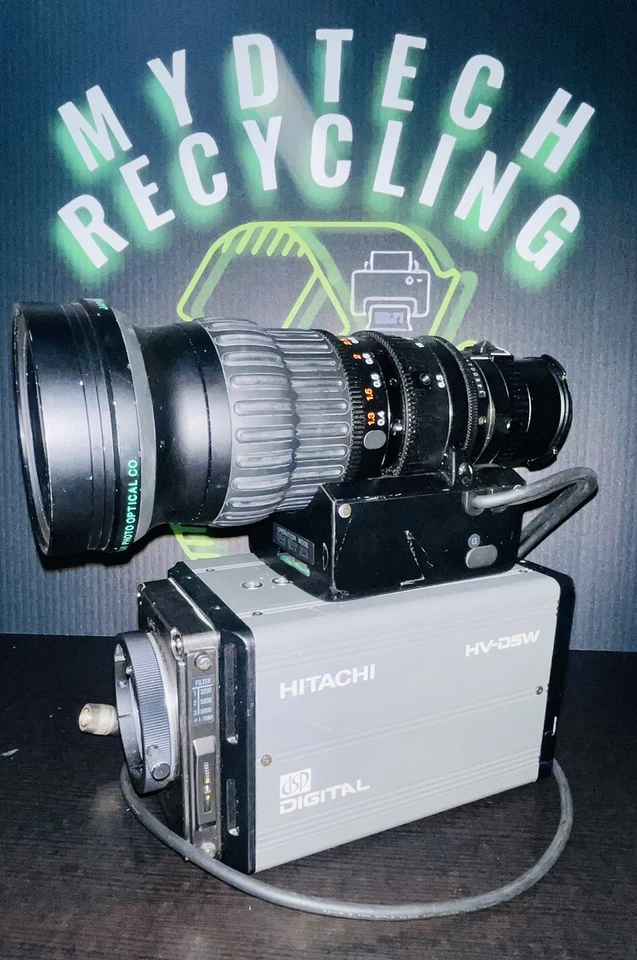 Cámara de video digital Hitachi HV-D5W y lente zoom ancho FUJI FUJINON A13x6,3 BMD-SD Foto 3 de 4