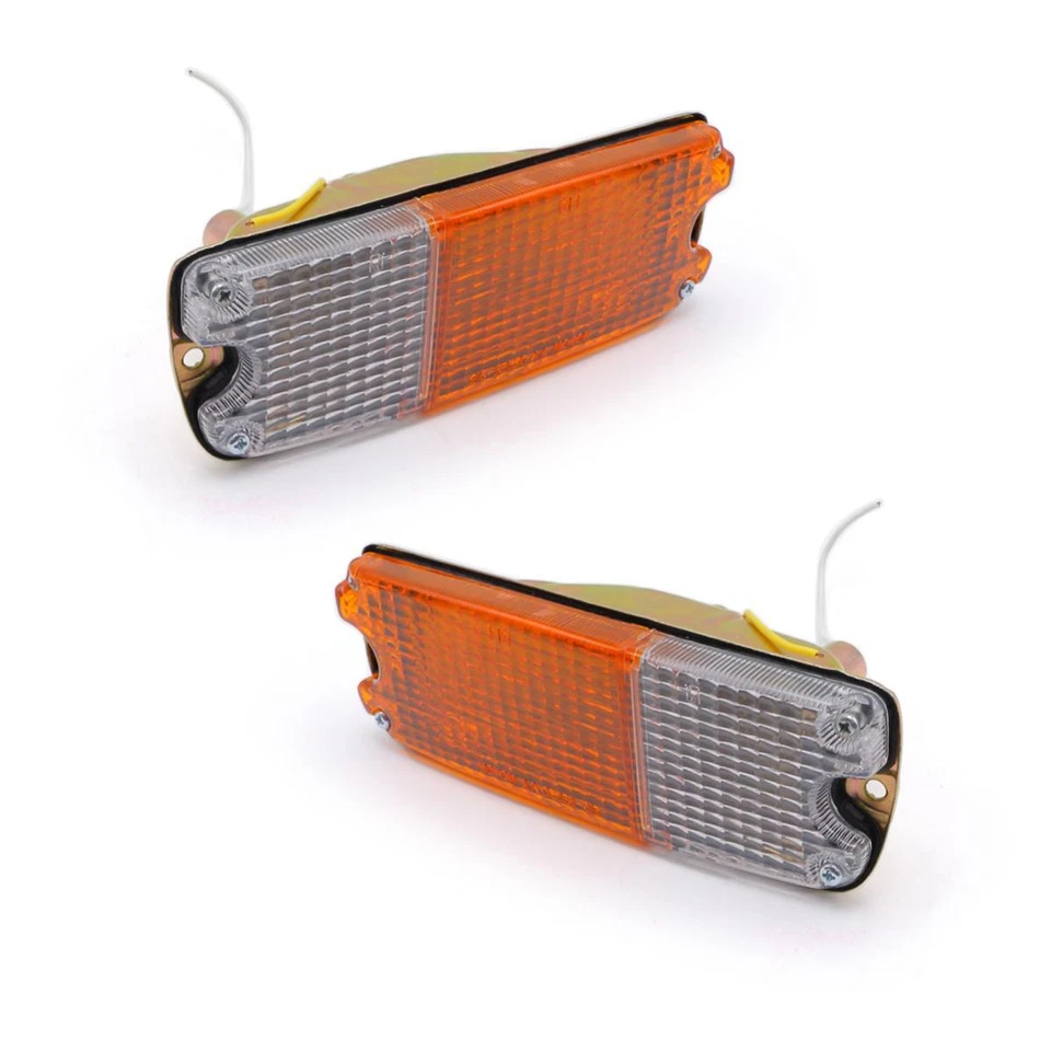 Pair LH RH Front Bumper Light Lamp For Toyota Hilux RN20 RN25 Pickup 1975 - 1977 Foto 2 de 4