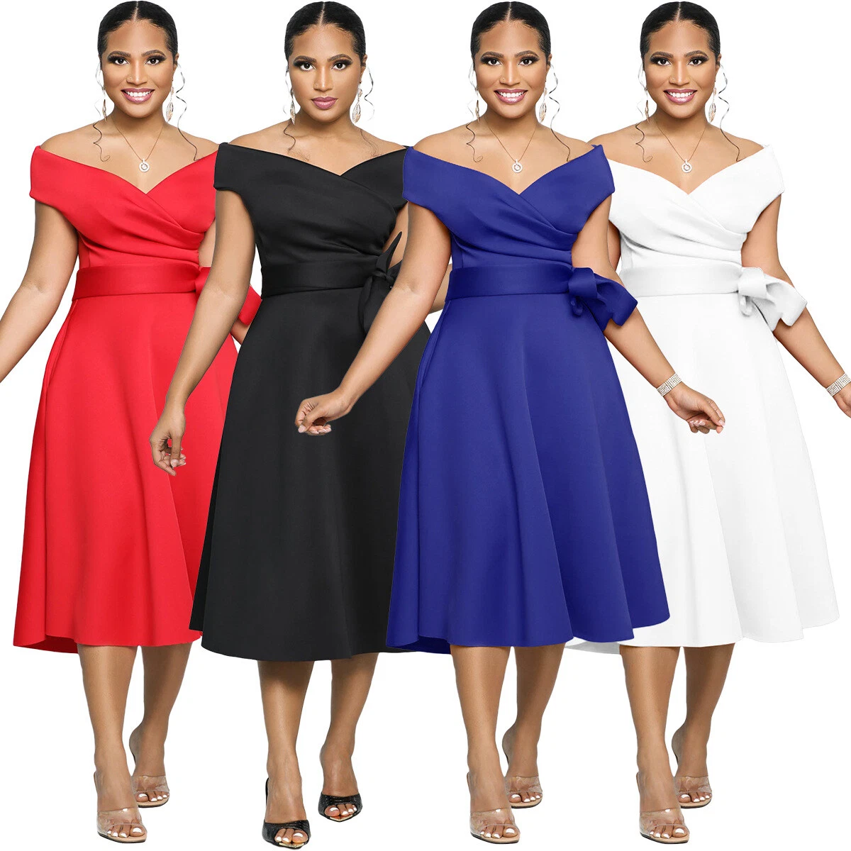 Casual a top line midi dress