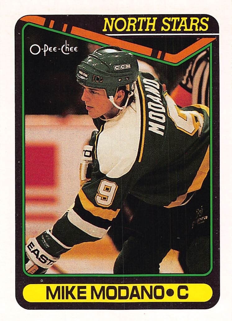 1990-91 O-Pee-Chee Hockey Mike Modano RC #348 NM/MT DALLAS STARS