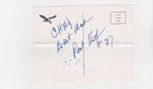 RICHARD OSBORNE PHILADELPHIA EAGLES  AUTOGRAPHED PHOTO CREASED WITH NOTE