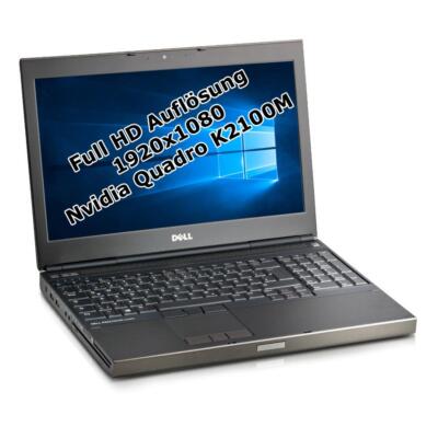 Dell Precision M4800 i7 4800QM 2,7GHz 8GB 128GB SSD 15,6'' DVD-RW Win 7 Pro DE Ta