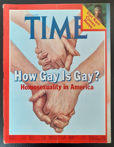 Time US Magazine 1979 23 avril guerre du Vietnam homosexualité en Amérique comment gay est - Photo 1 sur 1