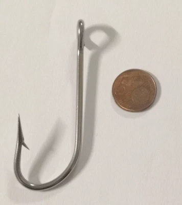10 Amis à œillet MUSTAD SP KIRBY SEA Réf. 2330 S - Taille 2 - tonne MU273 - Photo 1/4