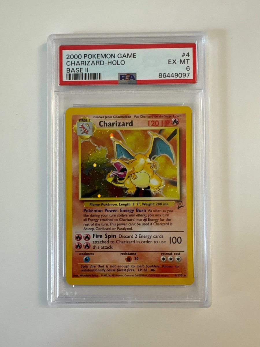 Charizard Pokémon TCG Base Set 2 English Collectible Individual