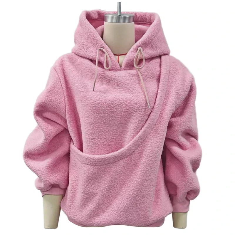 Hoodies with Kangaroo Pouch Funny Sweatshirts with Cat Pocket Dog Carrier - Image 4 of 4