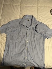Men  s Versace Button Down Long Sleeve Dress Shirt 16 1/2 X 42