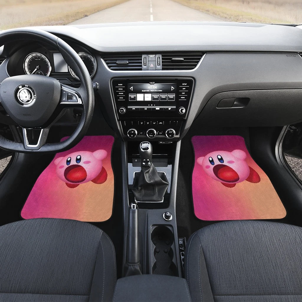 Kirby Car Floor Mats Front and Back Vehicle Decor Accessories