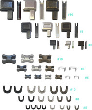 52 Pcs Zipper Repair Kit - Metal Head Sliders  Retainer  Insertion Pin 3 Colors