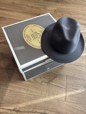 Stetson Wool Fedora Hat Size 7 3/8 Gray