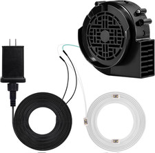 Inflatable Replacement Fan Blower, 12V 1.2A Mini Air Blower with 3 Leds