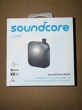 Anker Soundcore Work Portable AI Voice Recorder and Transcriber D3200 Black