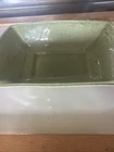 Vintage Red Wing Pottery USA B1393 Rectangle Decorative Planter Vase green