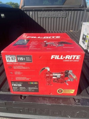 Fill-Rite FR610H 115V 15-GPM Fuel Transfer Pump w/ Hose & Nozzle/Gas, Diesel,E15