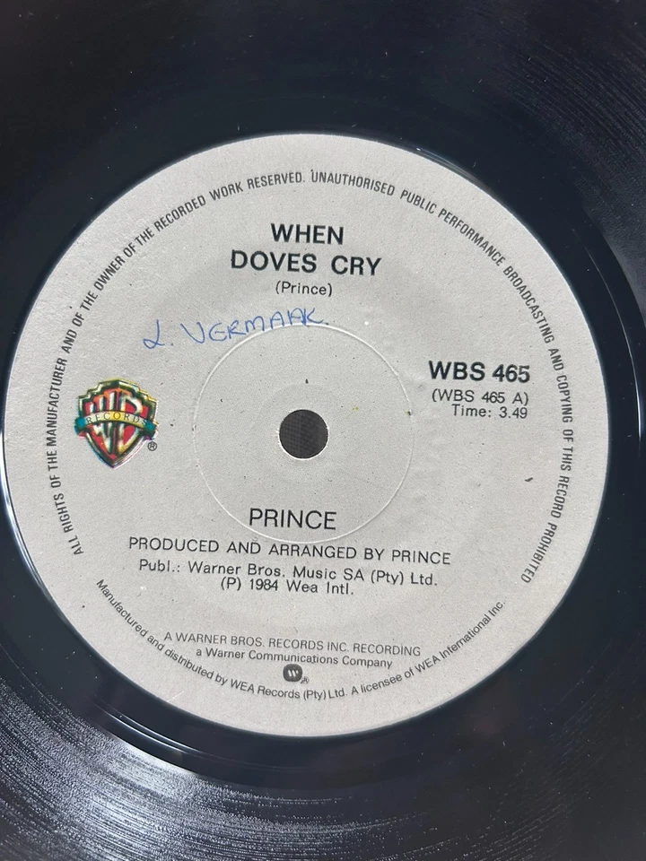 Prince RARE South Africa Press When Doves Cry Madonna, Michael, Jackson, Wonder - Image 2 of 3