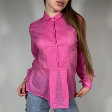 Vintage Y2K Alexander McQueen Pink Dress Sheer Tunic Shirt