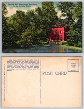 Old Mill Alley Spring State Park Ozarks Postcard