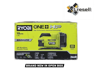 #ad RYOBI ONE HP 18V Brushless Cordless Transfer Pump 1 4 HP TOOL ONLY $139.90