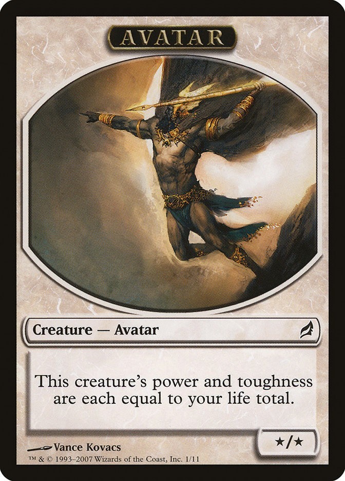 Avatar 1x TOKEN MtG ENGLISH Lorwyn SP/NM