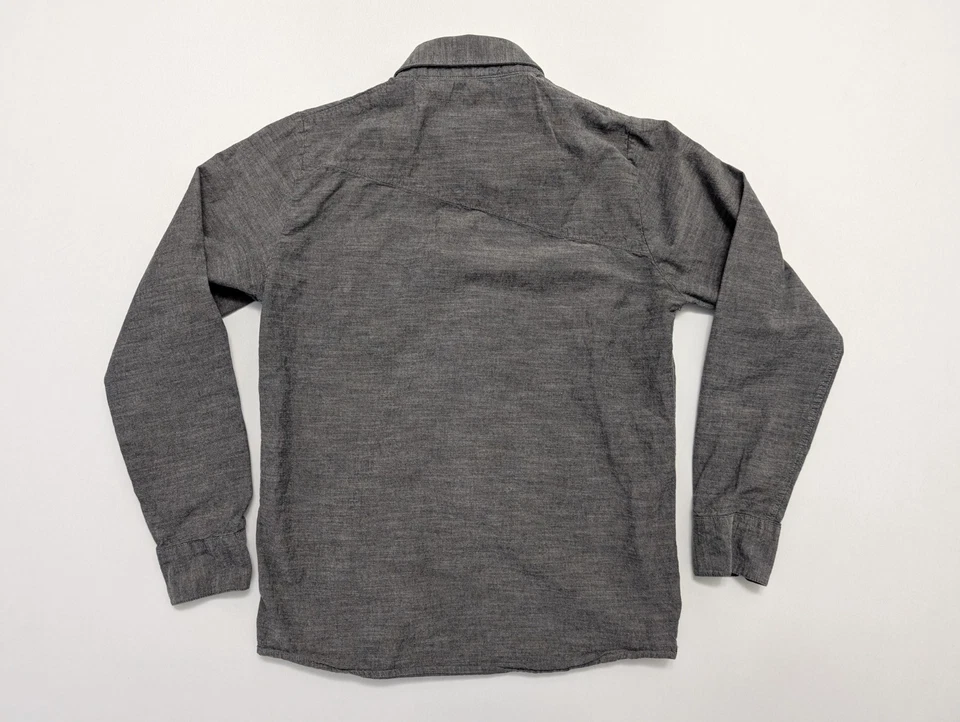 Volcom Long Sleeve Button Up Shirt Mens S Gray Skater Y2K Snowboard Surf 90s - Image 2 of 4