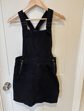 Urban Outfitters Cooperative Black Denim Pinafore Dungaree Dress Size M